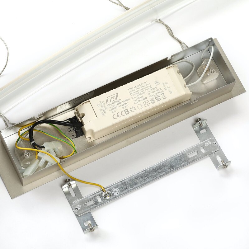 Lindby Pendelleuchte Hängeleuchte LED Manon Glas Metall höhenverstellbar grau - 4251096527865