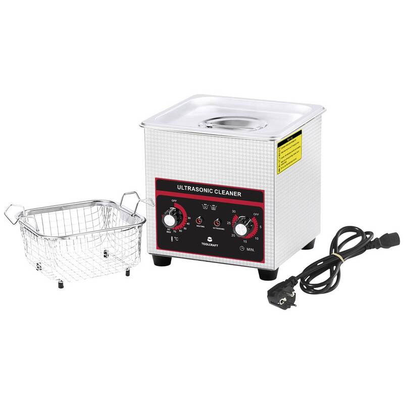 Toolcraft Ultraschallreiniger Schmuck 160W Edelstahl 1.3l mit Heizung Schmuck - 4064161302126