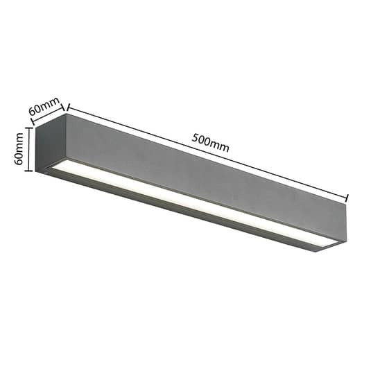 Arcchio Lengo LED-Wandleuchte CCT 50cm 1-fl. grafit Wandleuchte Deko-Wandlich988 - 4251911714012