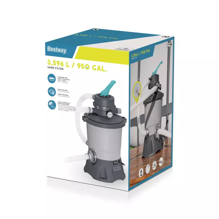 Bestway Poolpumpe Filterpumpe Umwälzpumpe 3596l/h für Aufstellpools Pumpe - 6941607361481
