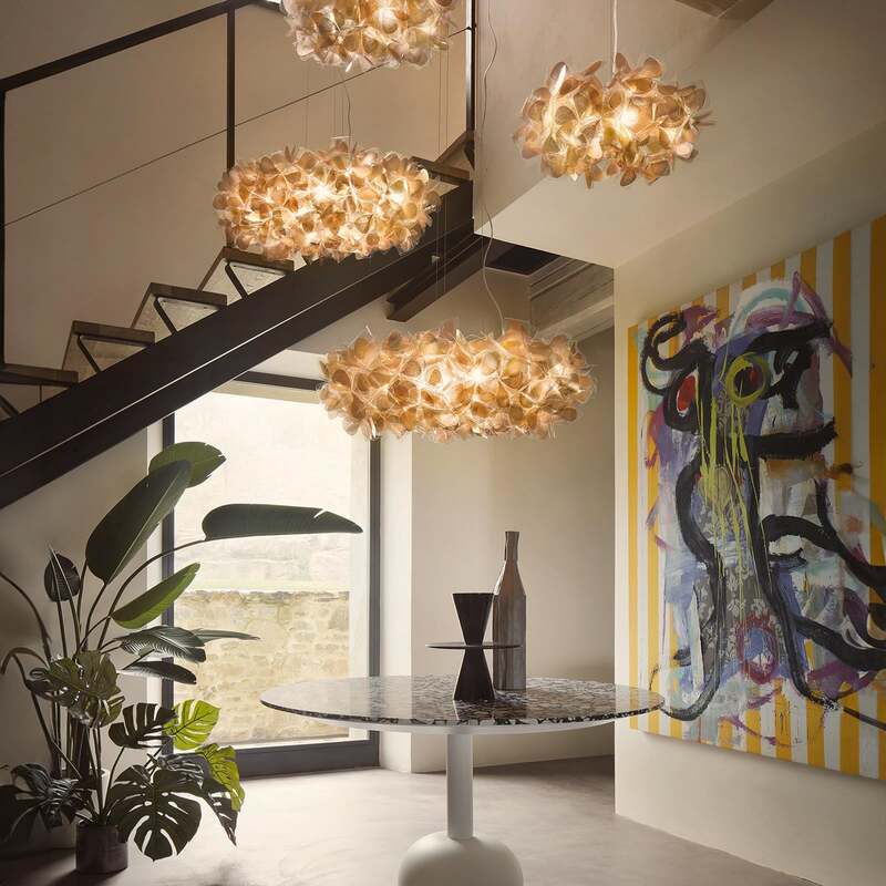 Slamp Hängeleuchte Clizia Mama Non Mama LED Pendelleuchte Lampe gold klar Ø78cm - 8024727096919