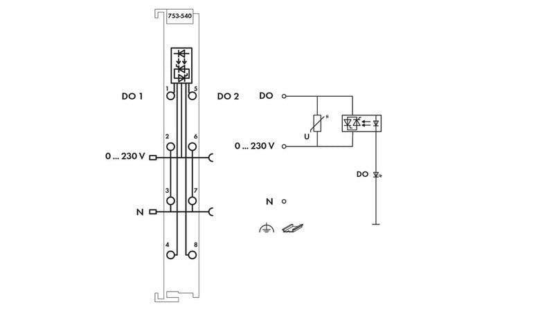 WAGO GmbH & Co. KG SPS-Digitalausgangsmodul 753-540 SPS Automation SPS-Modul - 4045454670153