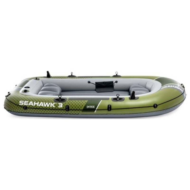 Intex Schlauchboot Boot Set Seahawk 3 Paddel Handpumpe Reparaturflicken - 6941057430652