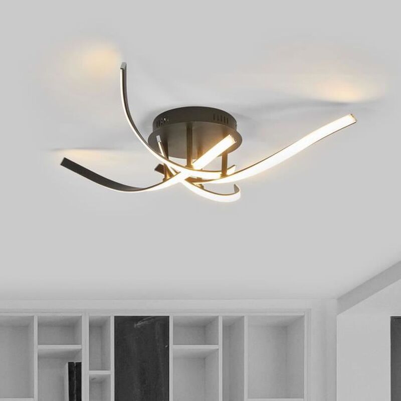 Lampenwelt Per Schalter dimmbare LED-Deckenlampe Deckenlampe Lampe IP20 Milane - 4251096536850