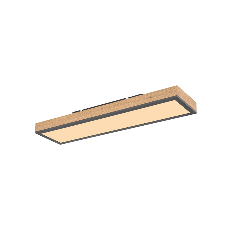 LED-Deckenleuchte Doro 60 cm Eiche MDF 18 W 1920 lm warmweiß Globo - 9007371417780