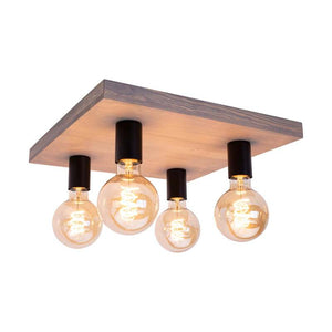 B-Ware Envostar Deckenleuchte Deckenlampe Lobo Kiefer Grau Schwarz Lampe Beleuchtung18