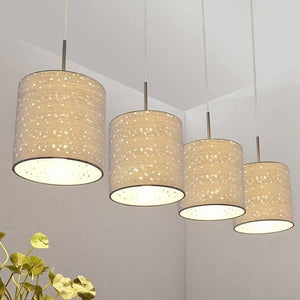 B-Ware Lindby Pendelleuchte Umma Hängeleuchte Deckenlampe Lampe Leuchte 4-fl E27 grau