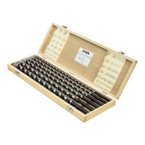 B-Ware STIER Schlangenbohrer Bohrer Set 6-teilig Federstahl 10-20mm 385mm Holzbox 460mm