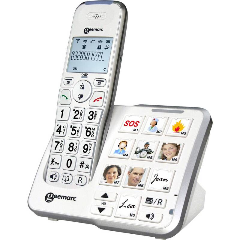 Geemarc Schnurloses Seniorentelefon AMPLIDECT 295 Foto-Tasten Anrufbeantworter - 3521350008968