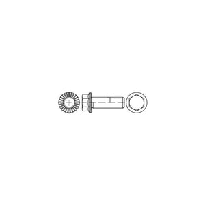 B-Ware Sechskant-Flanschschraube M16x40 Stahl 10.9 Schraube 50 Stück Sperrrippen