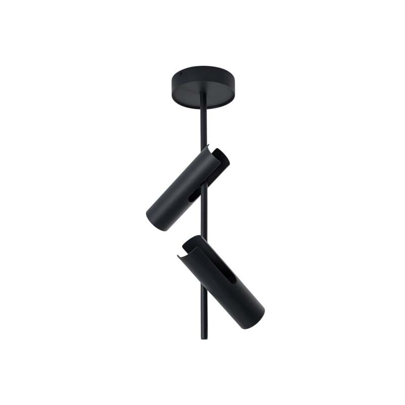 Deckenspot Leda 2 anthrazit LED Deckenlampe dimmbar Stahl Höhe 55cm 2-flammig - 5902846810582