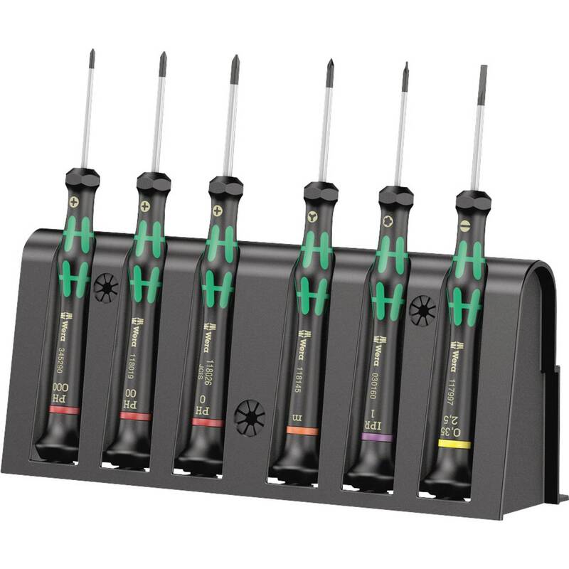 Wera 2050/6 6tlg Elektronik- u. Feinmechanik Schraubendreher-Set 40mm Klinge - 4013288194794