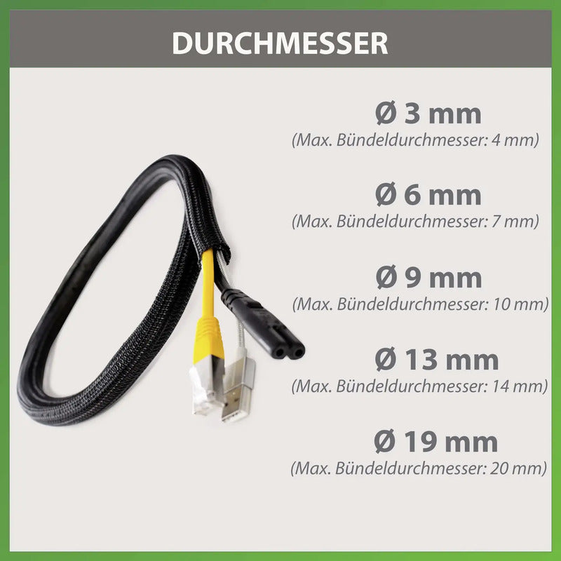 Quadrios 22CA166 22CA166 Geflechtschlauch Kabelschlauch 20 METER - 4260732281450