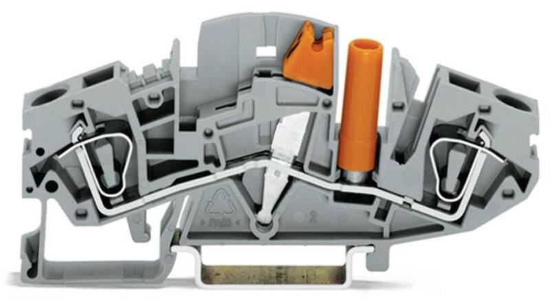 WAGO Trennklemme Verbindungsklemme 282-811 Zugfeder Belegung L Grau 8 mm 20 St - 4044918960809
