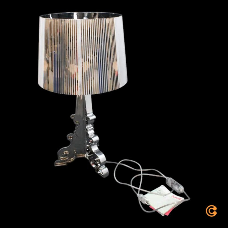 Kartell Bourgie LED-Tischleuchte Lampe silber Polycarbonat Tischlampe Leuchte - 8034105780941