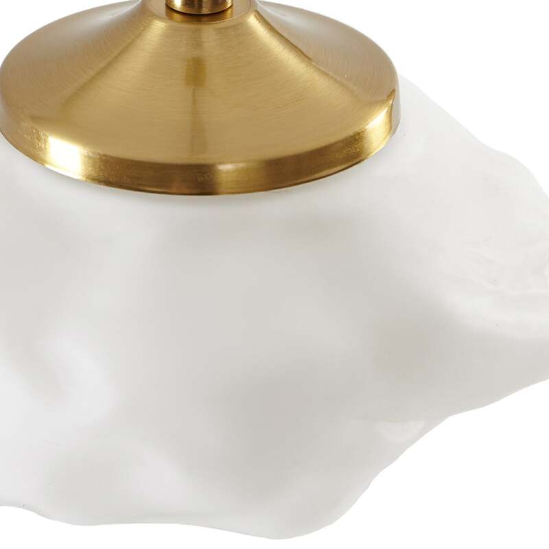 Lindby Hängelampe Hängeleuchte Piatra LED Pendelleuchte dimmbar opal messing - 0000010050329