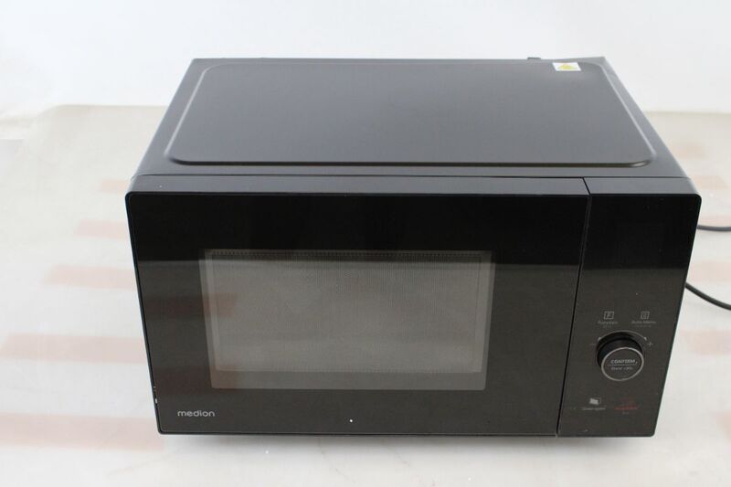 MEDION Mikrowelle MD12041 Heißluft Grillfunktion 25l Edelstahl 900W 11 Programme - 4061275230161