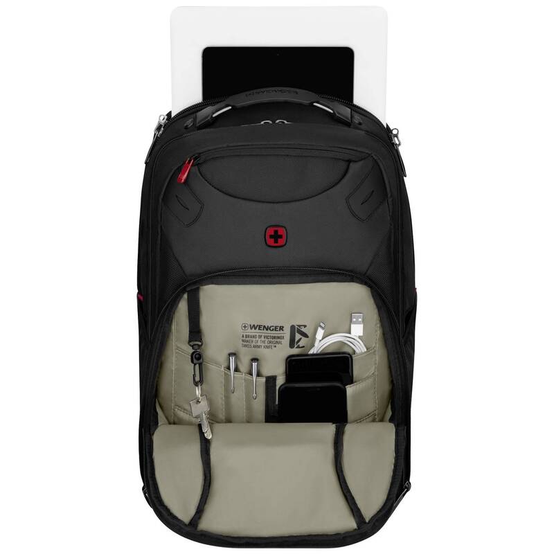 Wenger Notebook Rucksack Cosmic Schwarz 43,2cm Laptop 17 Zoll Rucksack Tasche - 7611160264213
