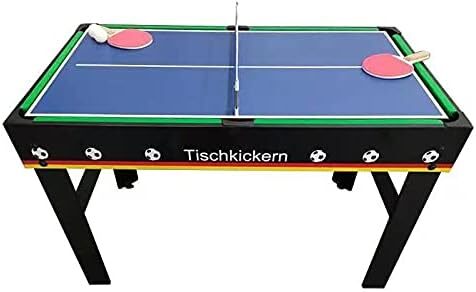 Izzy 4-in-1 Multi-Kicker Tischfußball Billard Tischtennis Air Hockey 123cm - 4047385499155