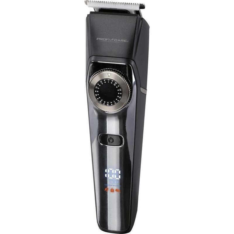 Profi Care Haar- und Bartschneidemaschine Trimmer Chrom-Schwarz USB Ladefunktion - 4006160131314