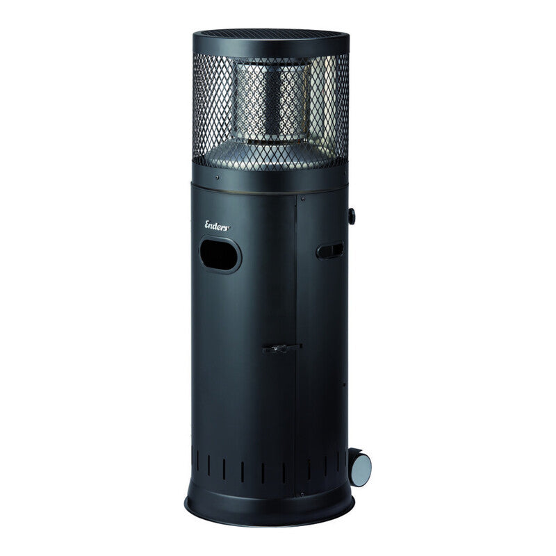 Enders Terrassenheizer Heizstrahler Polo 2.0 Edelstahl schwarz 3-6kW mobil 115cm - 4000591014437