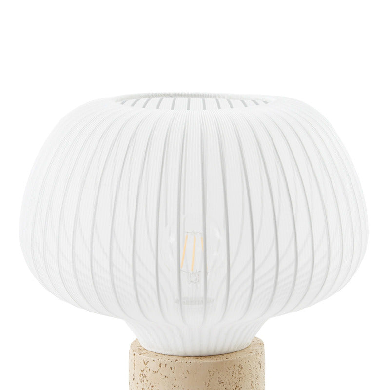 Lucande Tischleuchte Eloise LED Lampe Leuchte Tischlampe weiß 42cm Höhe 30cm - 4255830913556