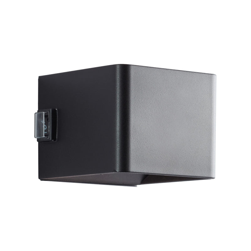 Brilliant Außenwandleuchte LED Iseo schwarz mit Bewegungsmelder 10cm IP44 3000K - 4004353435577