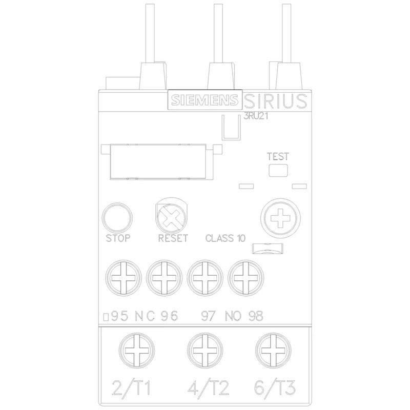Siemens Überlastrelais 3RU2126-1JB0 Heizschutz Relais 7-10A IP20 S0 690V 1 St. - 4011209780910