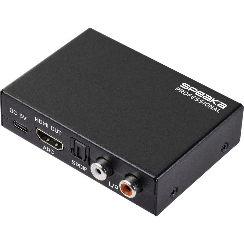 SPEAKA PROF HDMI Audio Adapter Audio Extractor Signalwandler 3840 x 2160 Pixel - 4064161483580