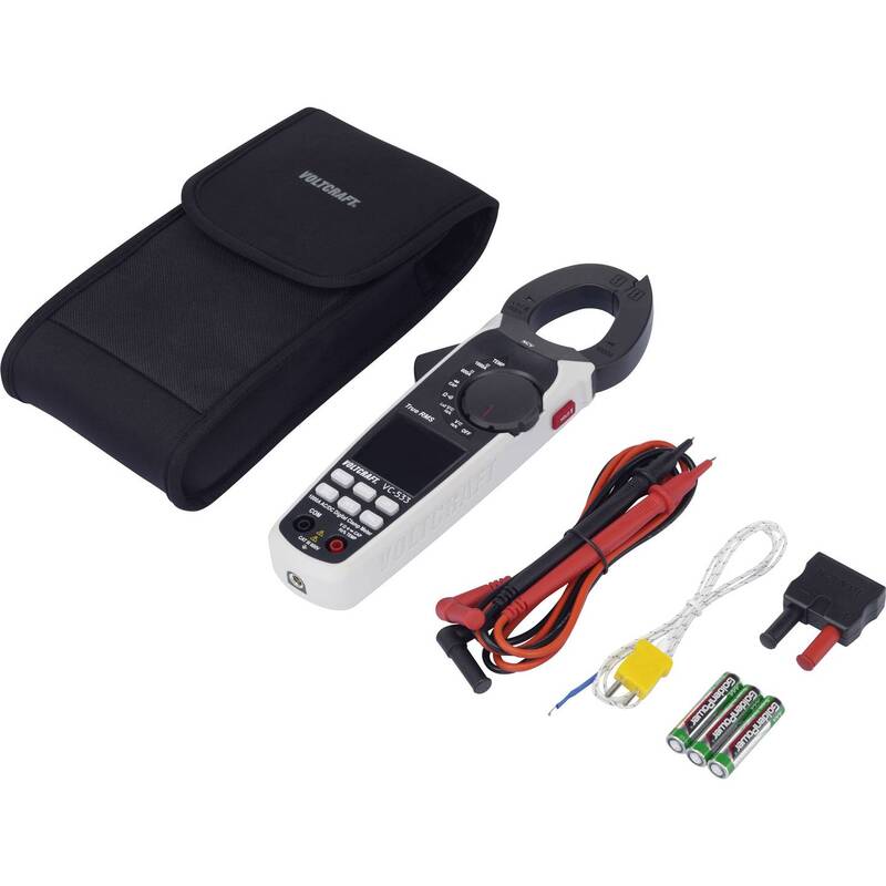 VOLTCRAFT VC-533 Stromzange  digital  CAT III 600 V Spannungsmessgerät Messgerät - 4053199547487