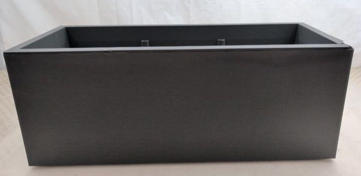 Euro3plast Pflanzkasten Hochbeet Kebe 100cm Kunststoff anthrazit Blumenbeet Beet - 8000072153804
