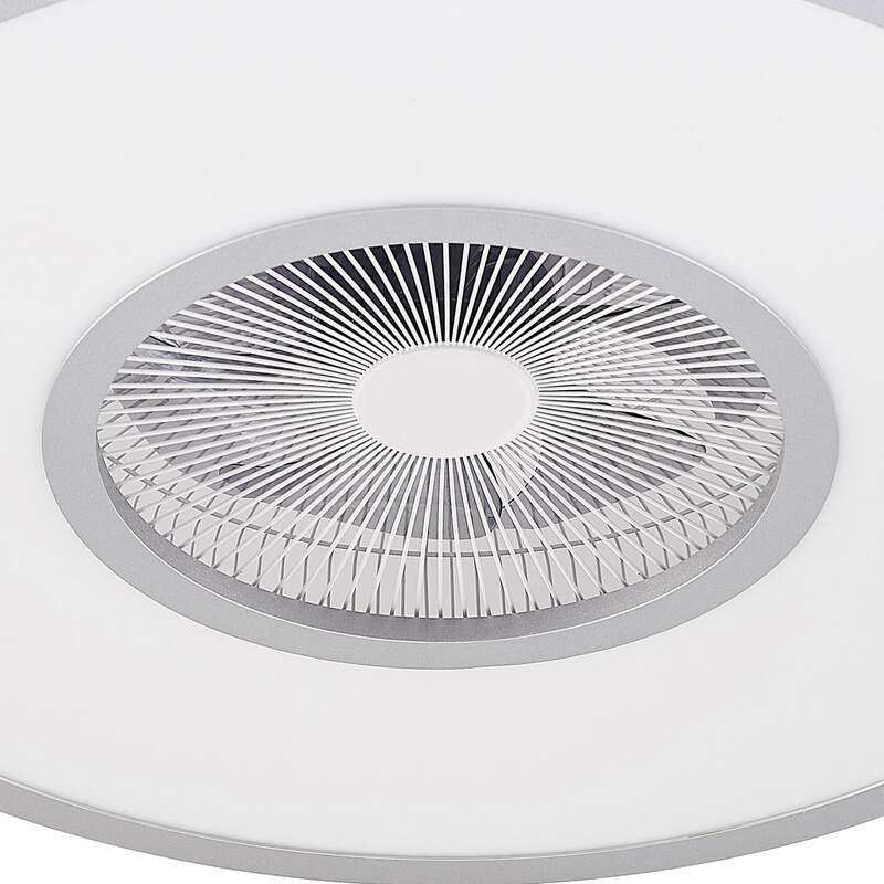 Lindby Deckenventilator Romea LED Ventilator Lampe dimmbar silber Ø60cm 16,5cm - 4251911750270