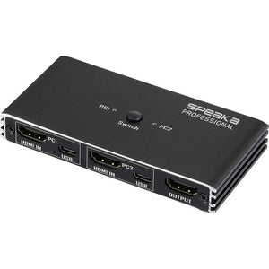 B-Ware SpeaKa Professional HDMI KVM Umschalter Switch Rechner PC Konsole Schwarz USB