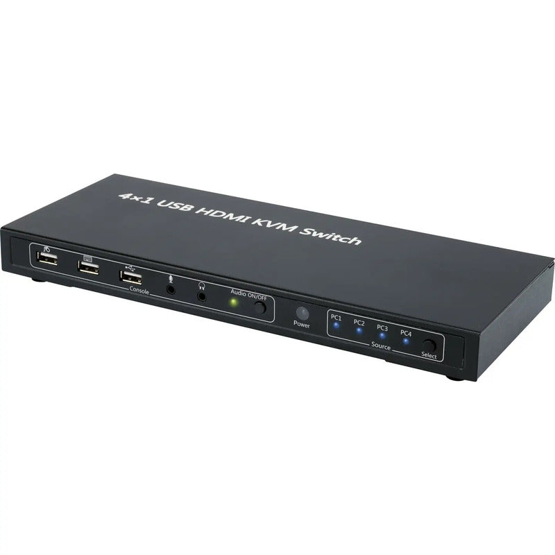 4 PORT HDMI KVM SWITCH mit USB und Fernbedienung - speaka-professional - 4016138857641