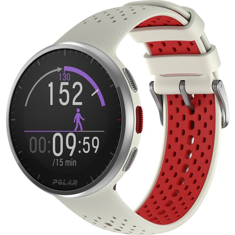 Polar Pacer Pro GPS-Laufuhr Uhr Sportuhr Smartwatch 1,2 Zoll weiß Größe S M L - 0725882060491