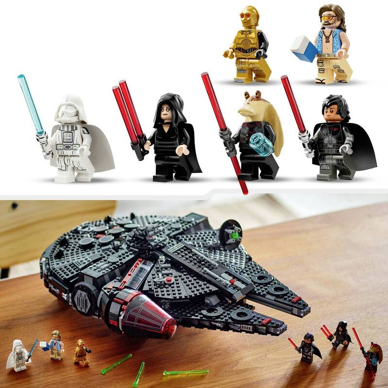LEGO STAR WARS 75389 Dunkler Millennium Falke mit 1579 Teilen und 6 Minifiguren - 5702017584454