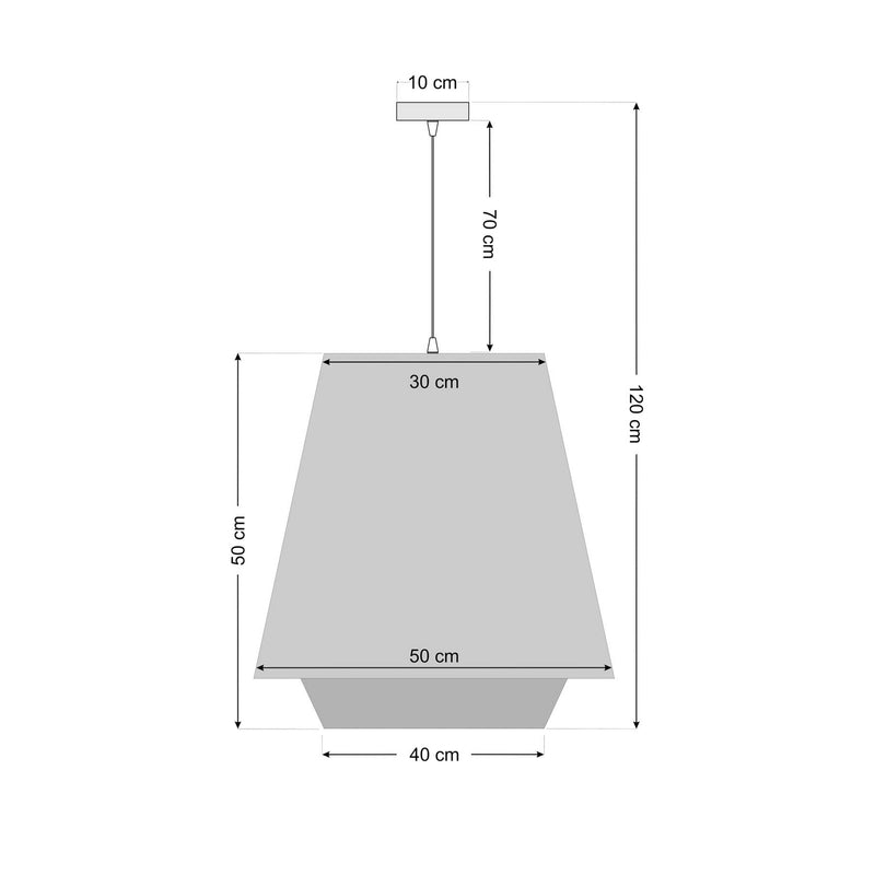 Hängeleuchte Sensei doblo LED Pendelleuchte dimmbar creme grün 50cm Ø 50cm - 5906742035940