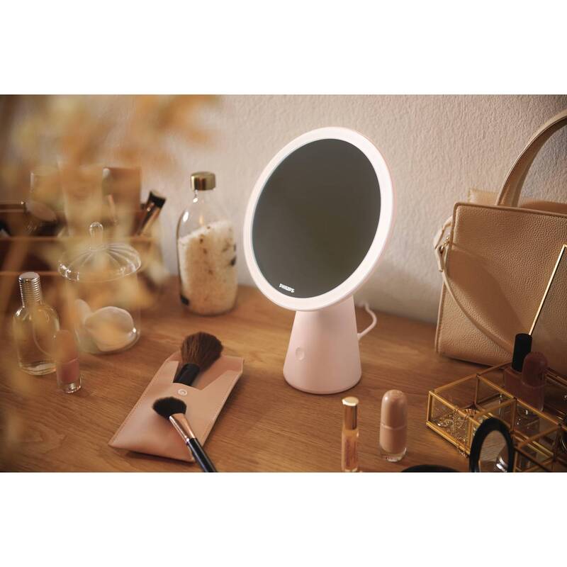 Philips Spiegelleuchte Schminkleuchte LED Lichtmodi Metall USB Rosé DSK205 4,5 W - 8719514420458
