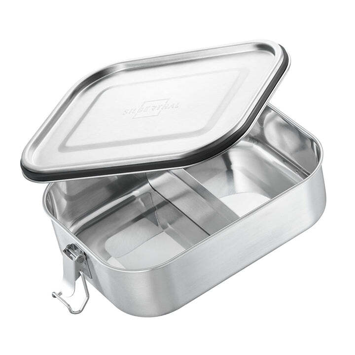SILBERTHAL Brotdose Lunchbox M Edelstahl auslaufsicher spülmaschinenfest 1200ml - 4260470464146