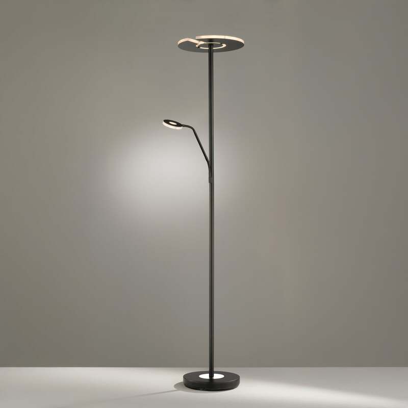 FISCHER & HONSEL Stehleuchte Dent LED dimmbar schwarz 180cm CCT Leselampe - 4003694403184