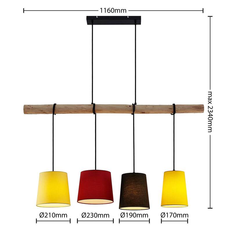 Lindby Hinai Hängeleuchte Deckenlampe Pendelleuchte Lampe Licht UNVOLLSTÄNDIG - 4251911724653