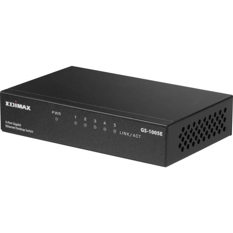 EDIMAX GS-1005E Netzwerk Switch Ethernet LAN RJ45 5 Port 1 GBit/s Schwarz - 4717964703675
