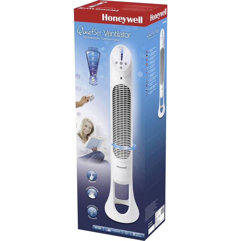 Honeywell Turmventilator HYF260E4 23W Dimmbar Fernbedienung Oszillieren Weiß - 4022167402608