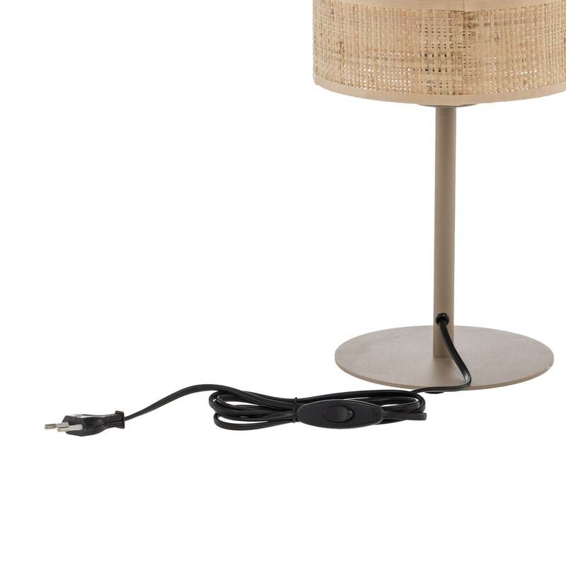 TK-Lighting Tischleuchte Lampe Calma LED Tischlampe beige 38cm E27 Leuchte - 5906135161782