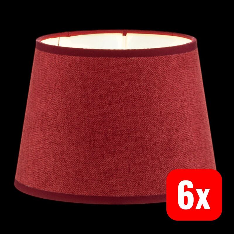 Duolla Lampshade Classic S, Woven, Red - 5903689186810
