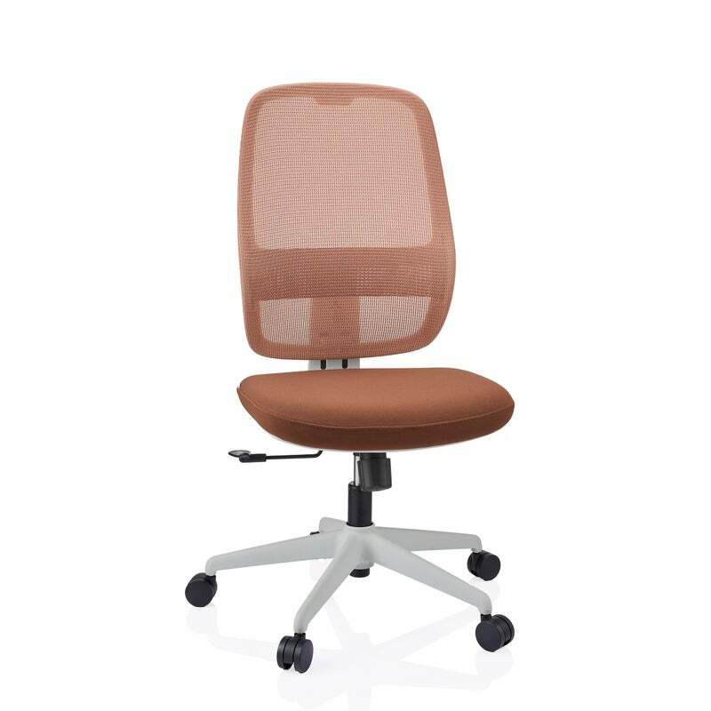 HJH Office Supply Bürostuhl Drehstuhl Minoro W Netzstoff Textil Braun Modern - 4064323108825