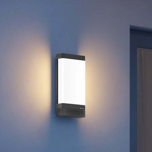 B-Ware STEINEL Außenwandleuchte Wandlampe LED anthrazit weiß mit Schalter Bluetooth