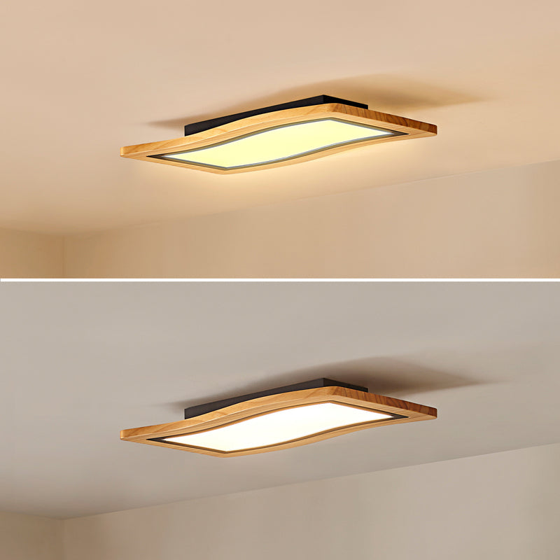 Lucande LED-Deckenleuchte Joren 46 cm Holz warmweiß dimmbar 3.000 K 1140 lm - 4251911766066