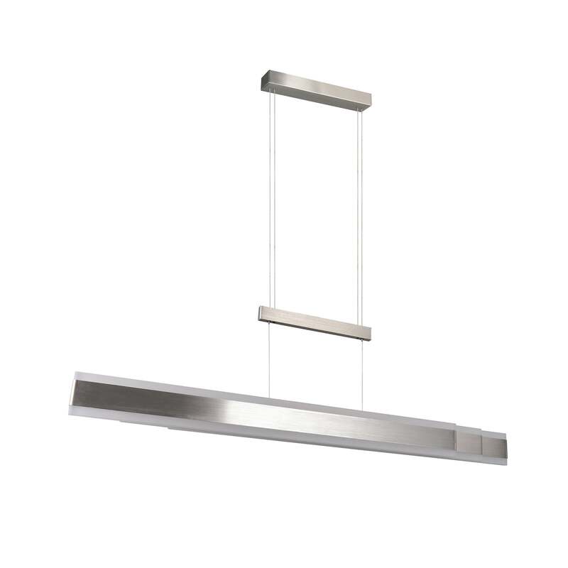 Trio Lighting Hängelampe Pendelleuchte LED Arcola Nickel Touchdimmer - 4017807662023