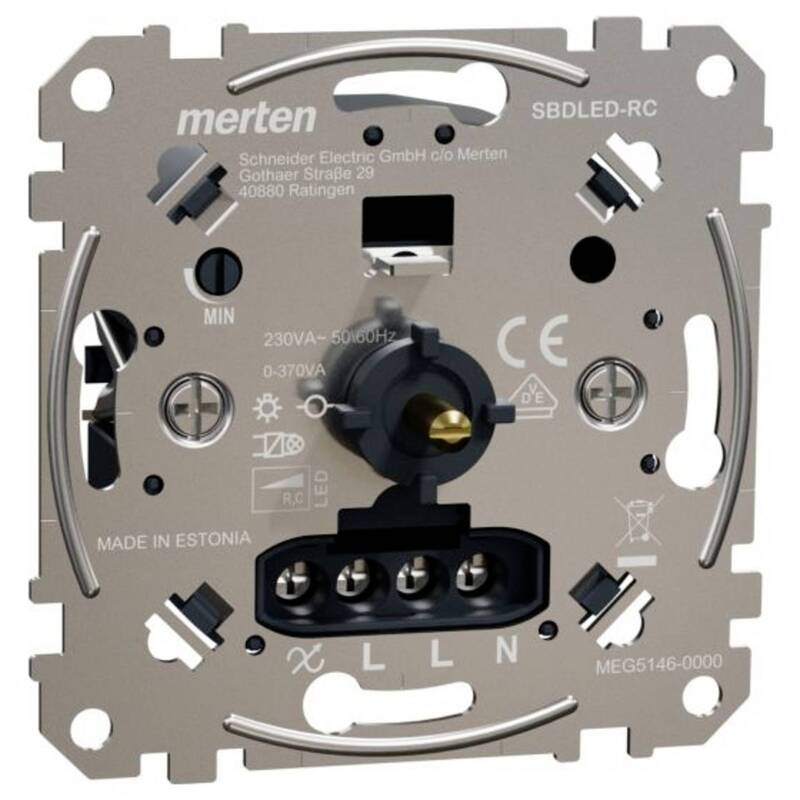 Merten Drehdimmer Dimmer MEG5146-0000 Lichtdimmer Schalterprogramm IP20 10A - 4042811233020